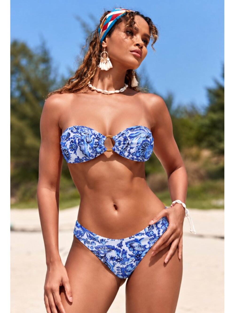 Bandeau Bikini Strapless Two Piece Swimsuit